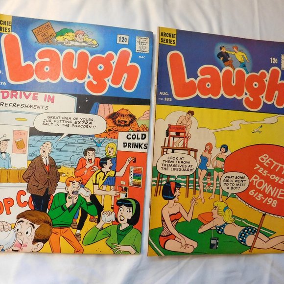 Vintage Archie Series Laugh Comic Books 1966 Lot of 2 - Picture 1 of 5